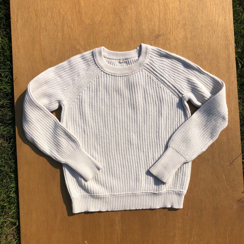 J Crew White Sweater 100% Cotton - Women’s Size Medium
